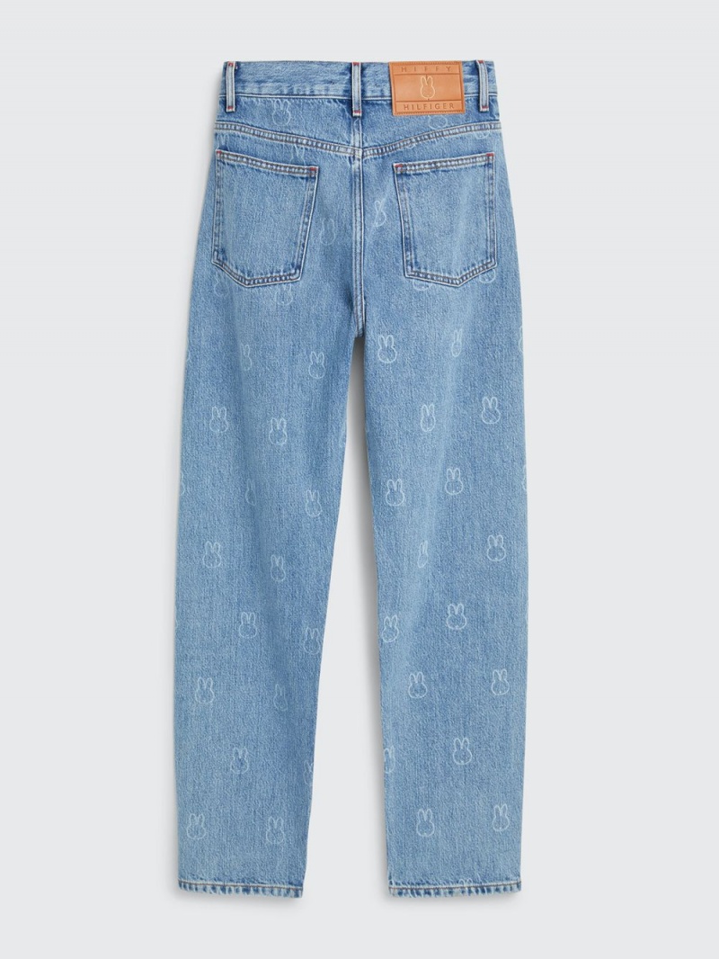 Tommy Hilfiger X Miffy Relaxed Jeans Dam Blå | 507-FTABDP