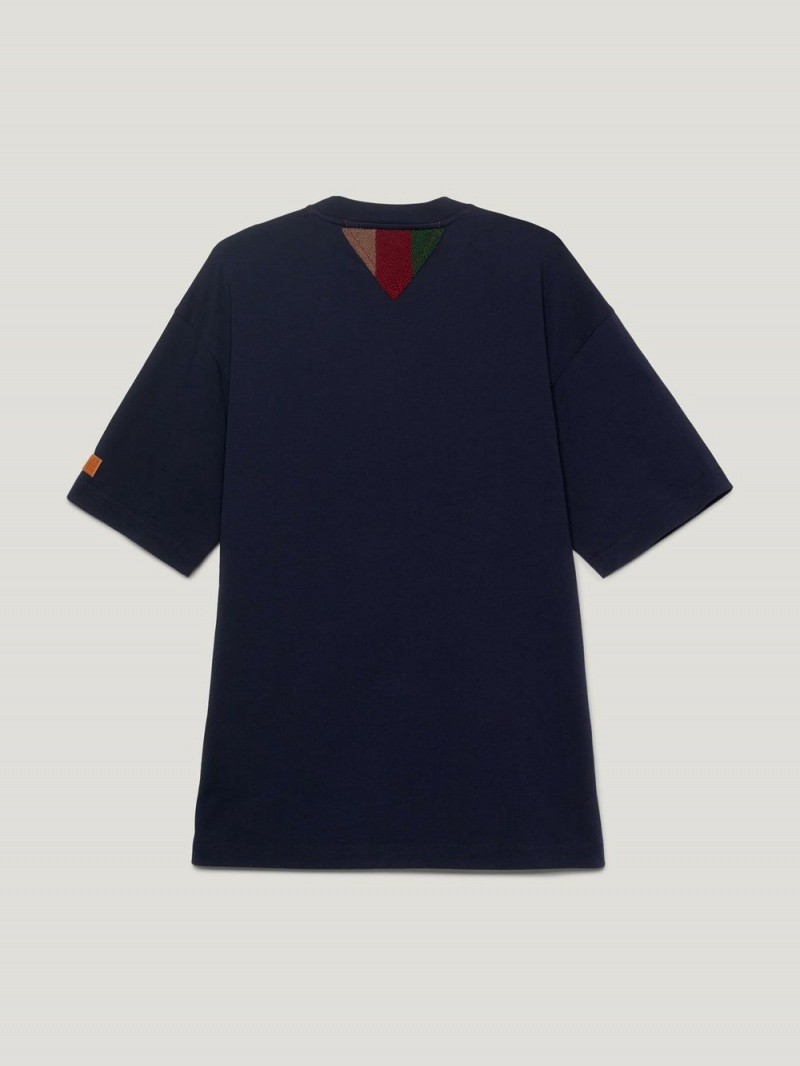 Tommy Hilfiger X Pendleton New York Stripe Monogram Archive T-shirt Herr Marinblå | 487-RBMDEP