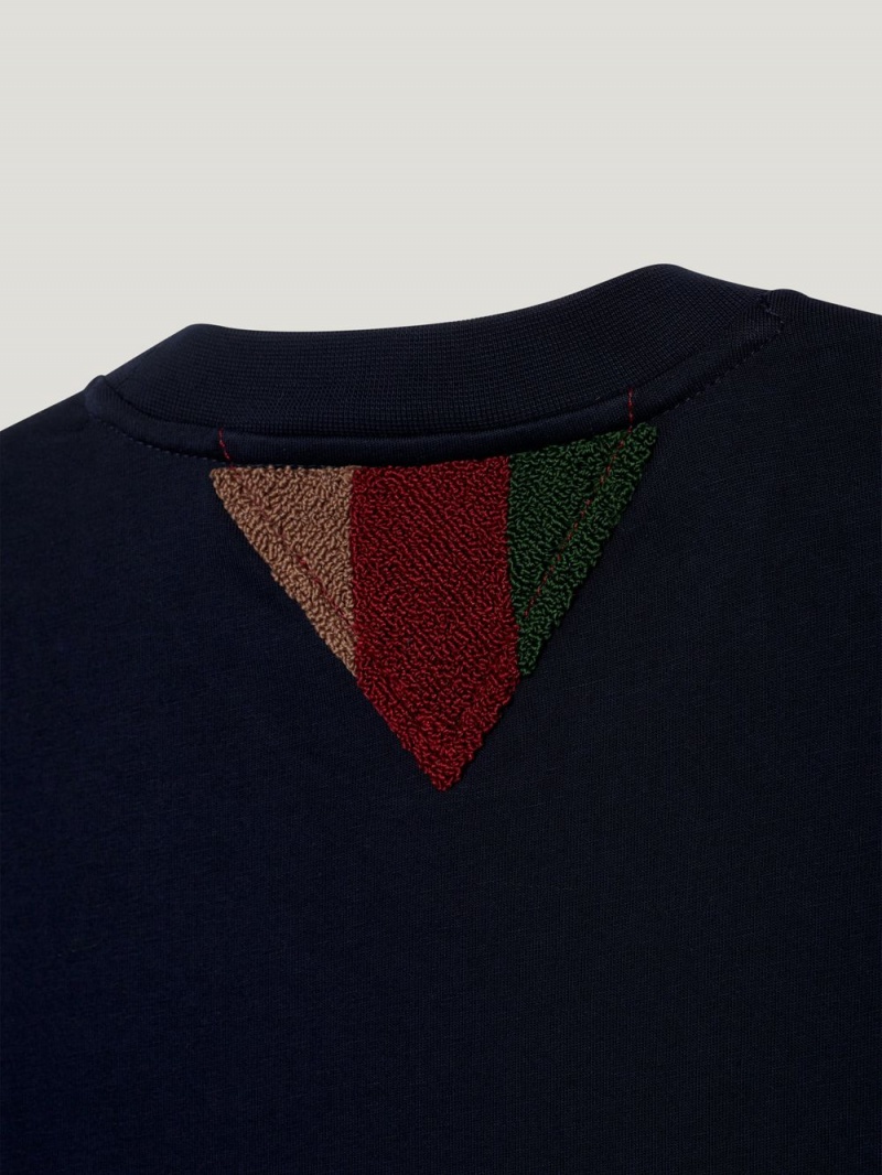 Tommy Hilfiger X Pendleton New York Stripe Monogram Archive T-shirt Herr Marinblå | 487-RBMDEP