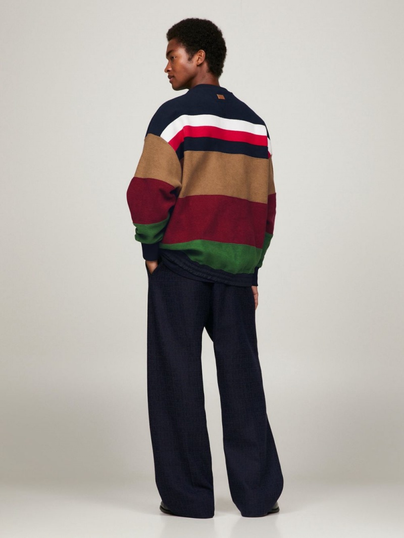 Tommy Hilfiger X Pendleton New York Stripe Oversized Tröjor Herr Olika Färger | 109-KWCBHD