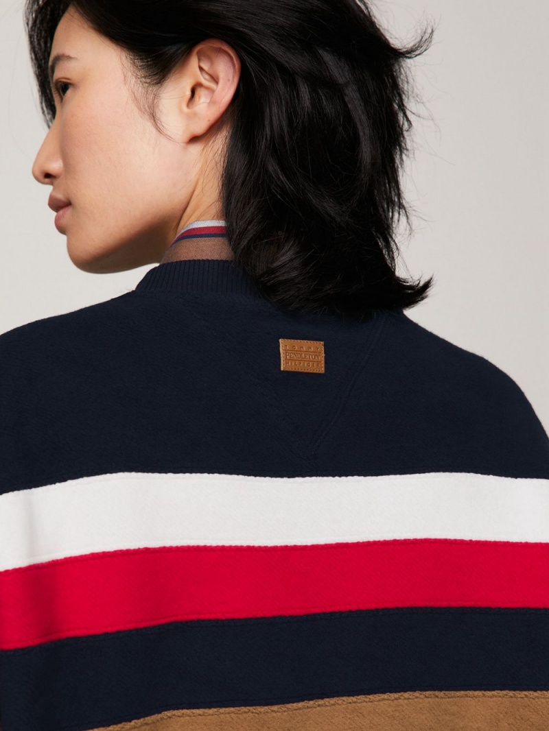 Tommy Hilfiger X Pendleton New York Stripe Oversized Tröjor Herr Olika Färger | 109-KWCBHD