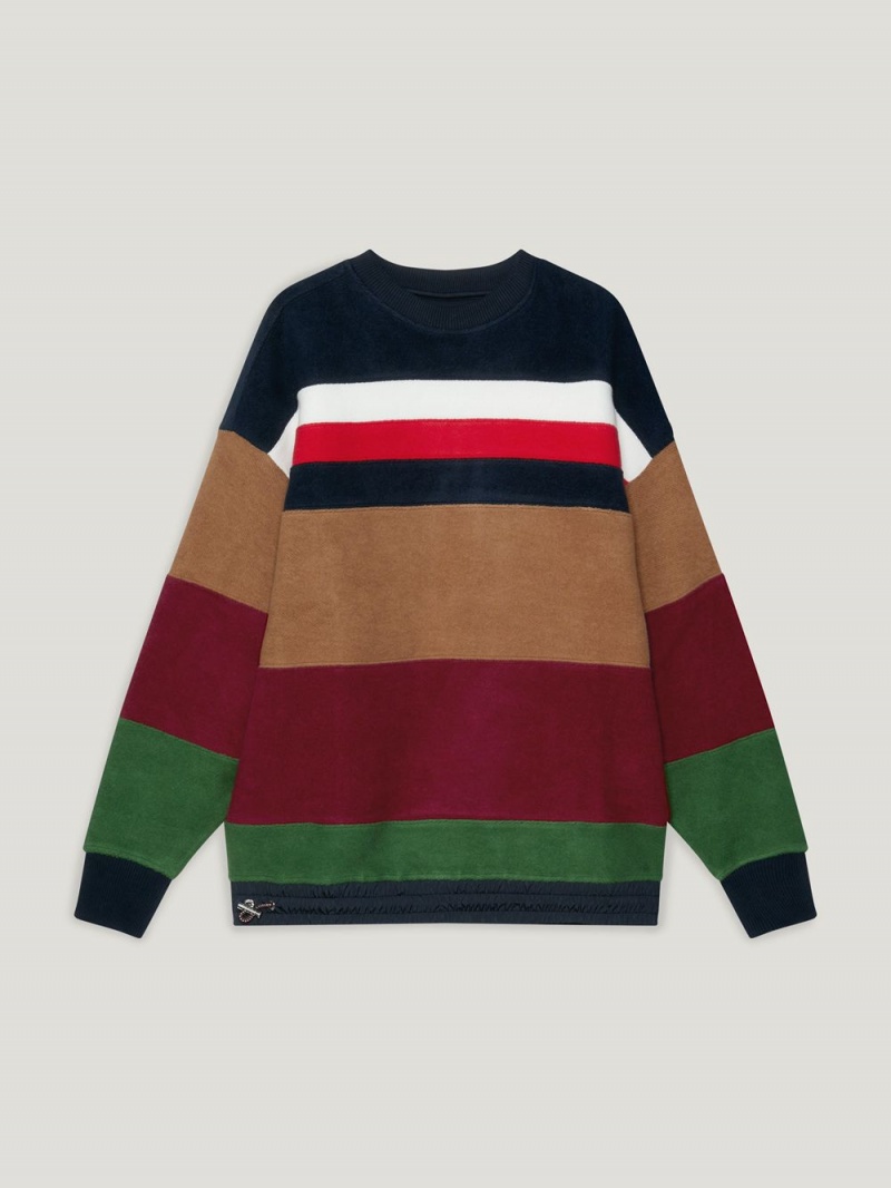 Tommy Hilfiger X Pendleton New York Stripe Oversized Tröjor Herr Olika Färger | 109-KWCBHD