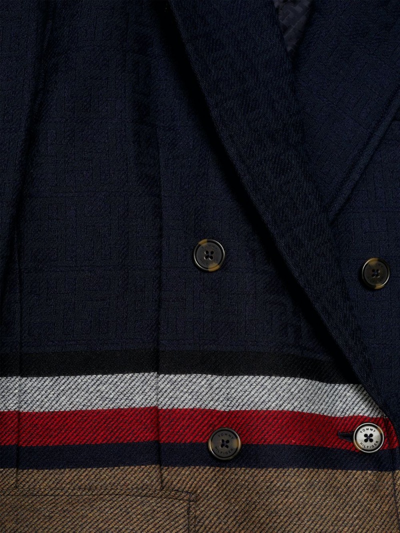 Tommy Hilfiger X Pendleton New York Stripe Boxy Blazer Herr Marinblå | 017-DGURQP