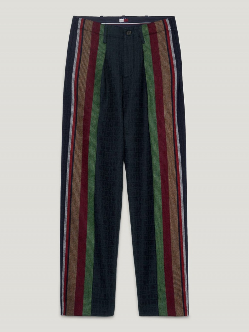 Tommy Hilfiger X Pendleton New York Stripe Byxor Herr Marinblå | 382-LMWJBK