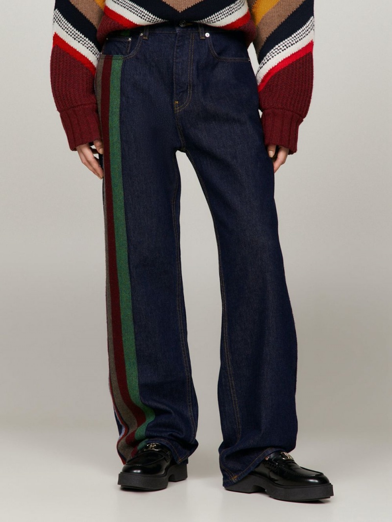 Tommy Hilfiger X Pendleton New York Stripe Hetero Jeans Herr Blå | 208-MDKSWY