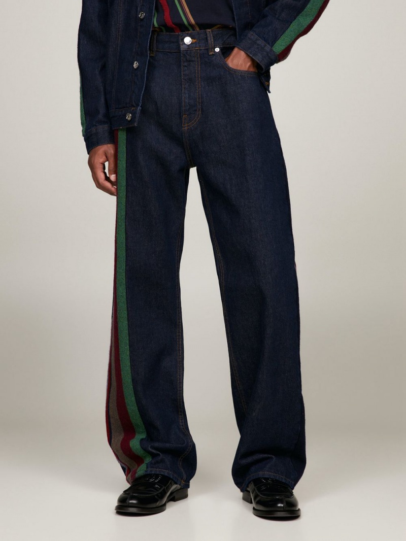 Tommy Hilfiger X Pendleton New York Stripe Hetero Jeans Herr Blå | 208-MDKSWY