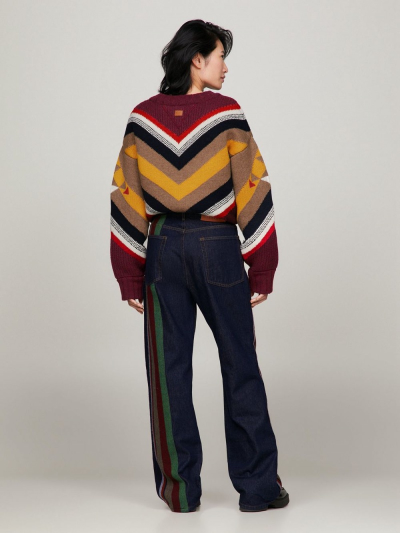 Tommy Hilfiger X Pendleton New York Stripe Hetero Jeans Herr Blå | 208-MDKSWY