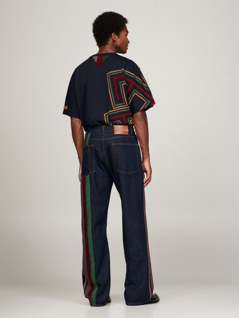 Tommy Hilfiger X Pendleton New York Stripe Hetero Jeans Herr Blå | 208-MDKSWY