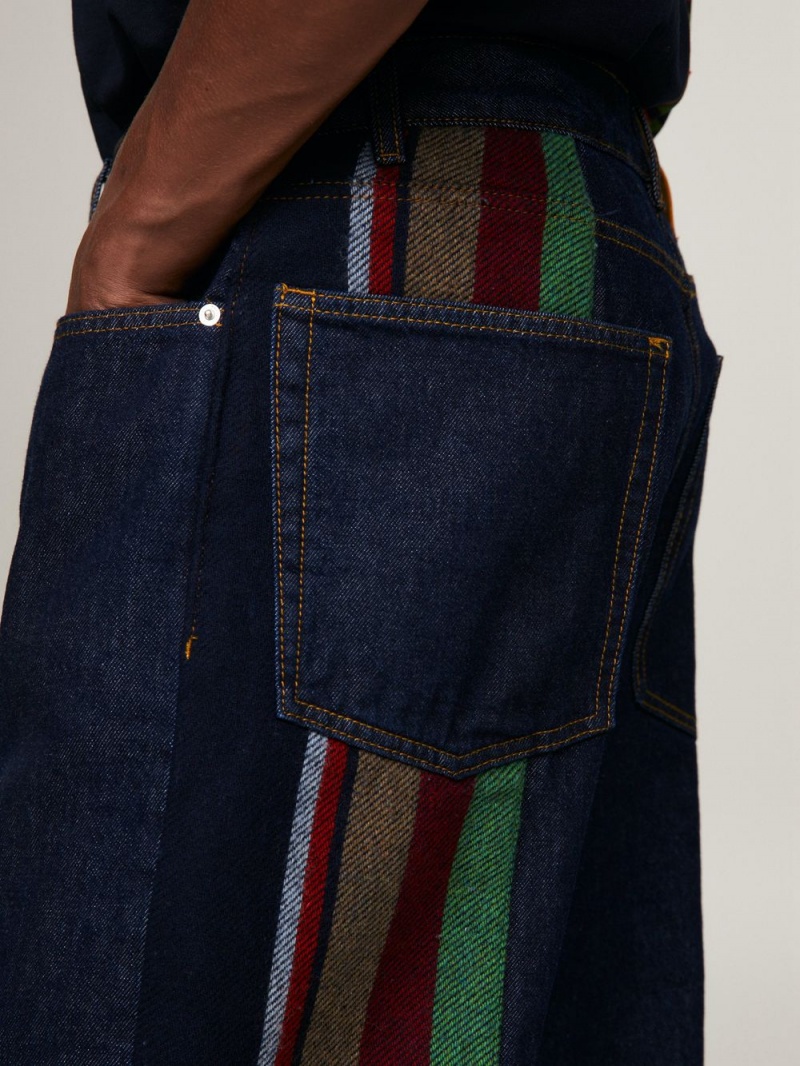 Tommy Hilfiger X Pendleton New York Stripe Hetero Jeans Herr Blå | 208-MDKSWY