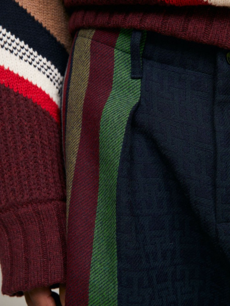 Tommy Hilfiger X Pendleton New York Stripe Byxor Dam Marinblå | 847-LFSHMK