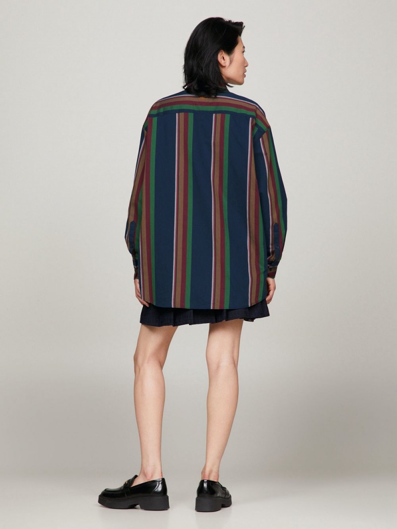 Tommy Hilfiger X Pendleton Prep New York Stripe Skjorta Herr Olika Färger | 268-GASNWY