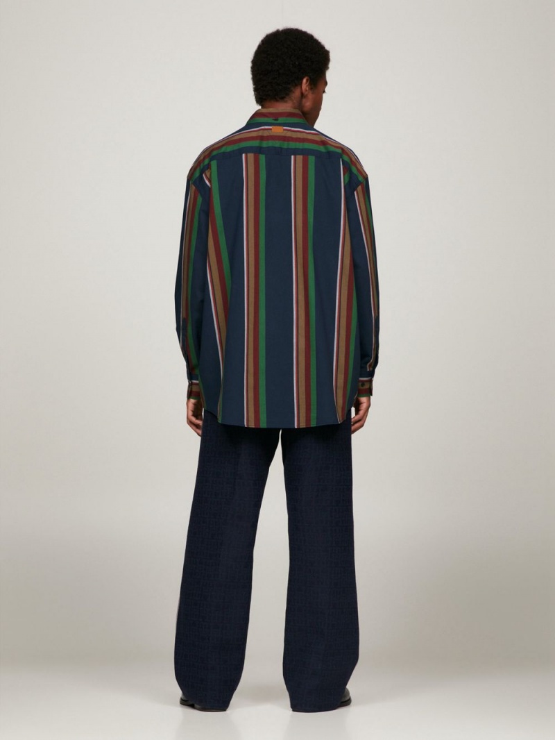 Tommy Hilfiger X Pendleton Prep New York Stripe Skjorta Herr Olika Färger | 268-GASNWY