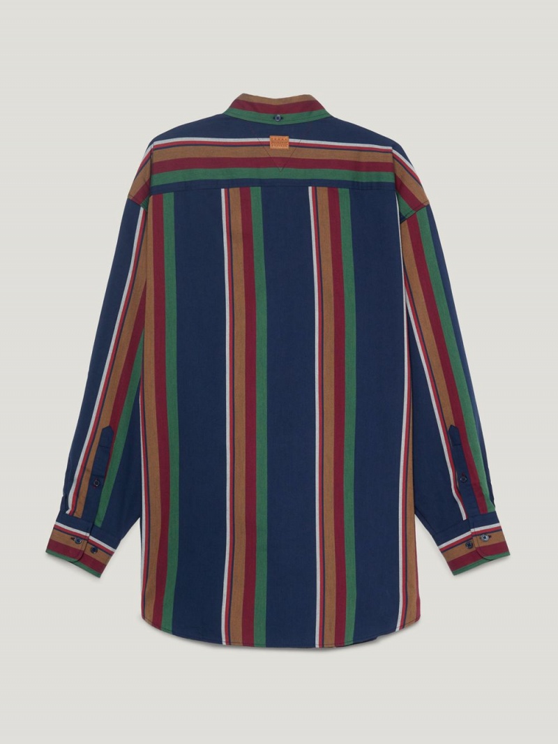 Tommy Hilfiger X Pendleton Prep New York Stripe Skjorta Herr Olika Färger | 268-GASNWY