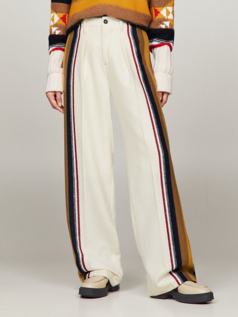 Tommy Hilfiger X Pendleton Valley Stripe Relaxed Byxor Herr Vita | 523-NEYKXS