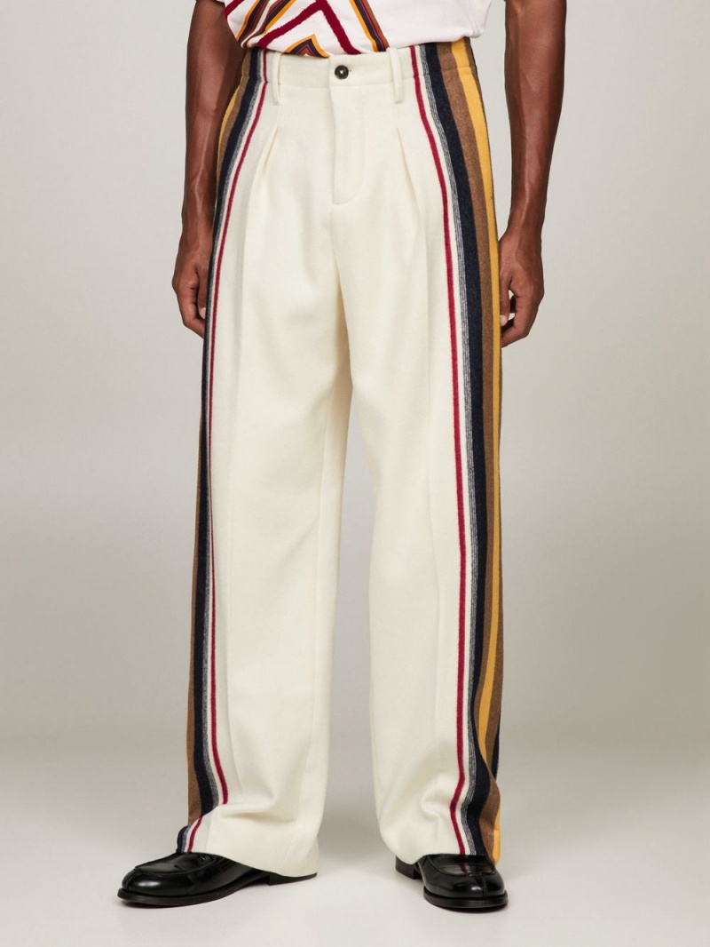 Tommy Hilfiger X Pendleton Valley Stripe Relaxed Byxor Herr Vita | 523-NEYKXS